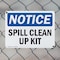 Signmission Spill Clean Up Kit, 18 in W x Rectangle, Plastic OS-2PACK-NS-P-1218-L-16608 - alternate 2